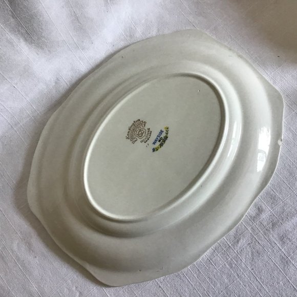 Kensington Staffordshire Platter Wayside Spring Florals Platter / Plate - Picture 3 of 5